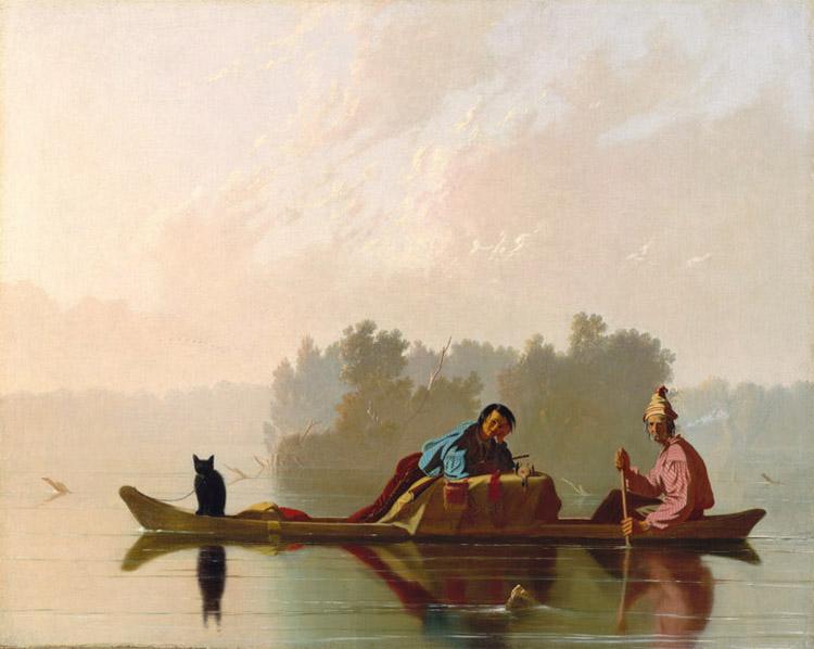 George Caleb Bingham Fur Traders Descending the Missouri (mk13) oil painting image